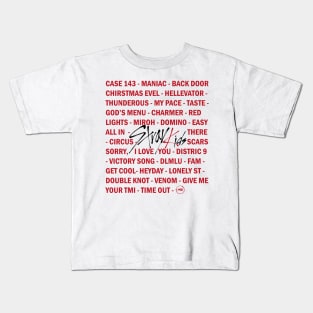 Design with stray kids songs Kids T-Shirt